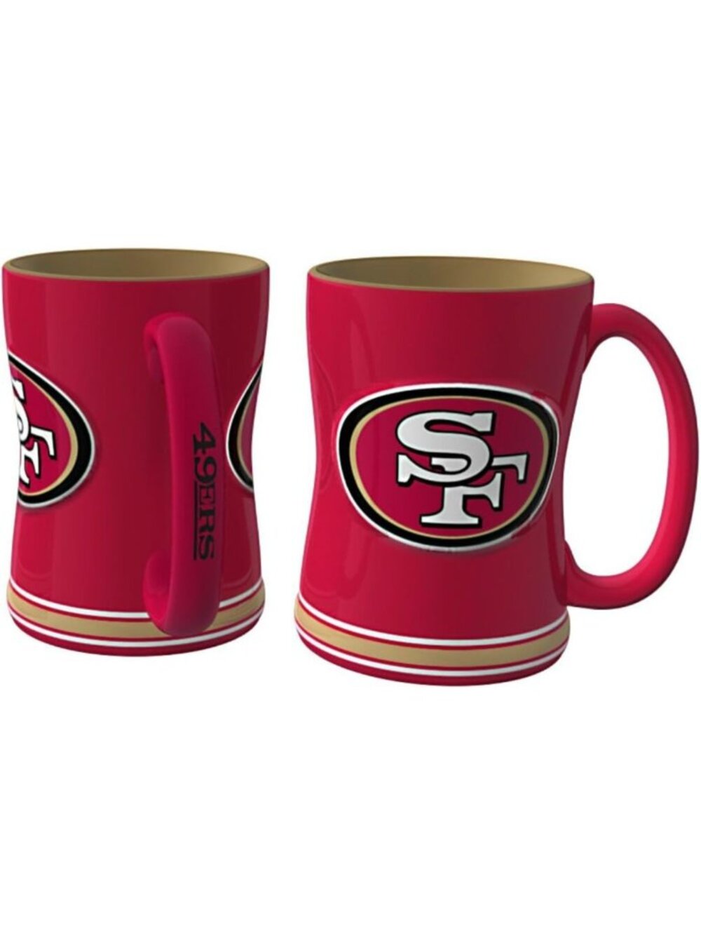 Sculpted Coffee Mug, 14oz, Perfect for NFL Fans, San Francisco 49ers Collectible